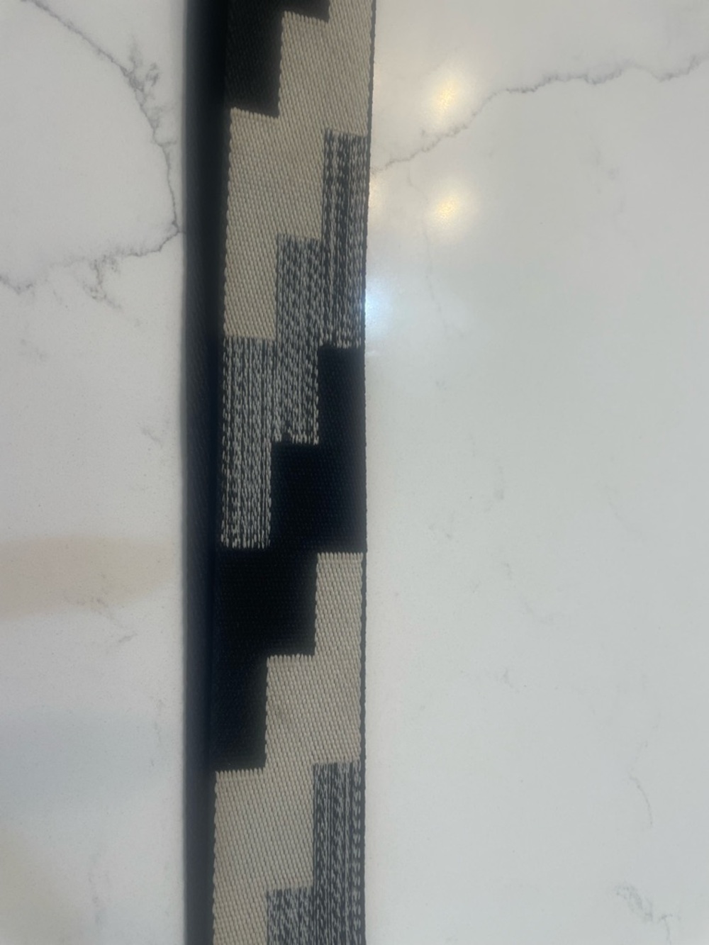 Geometric Black and Cream Strap